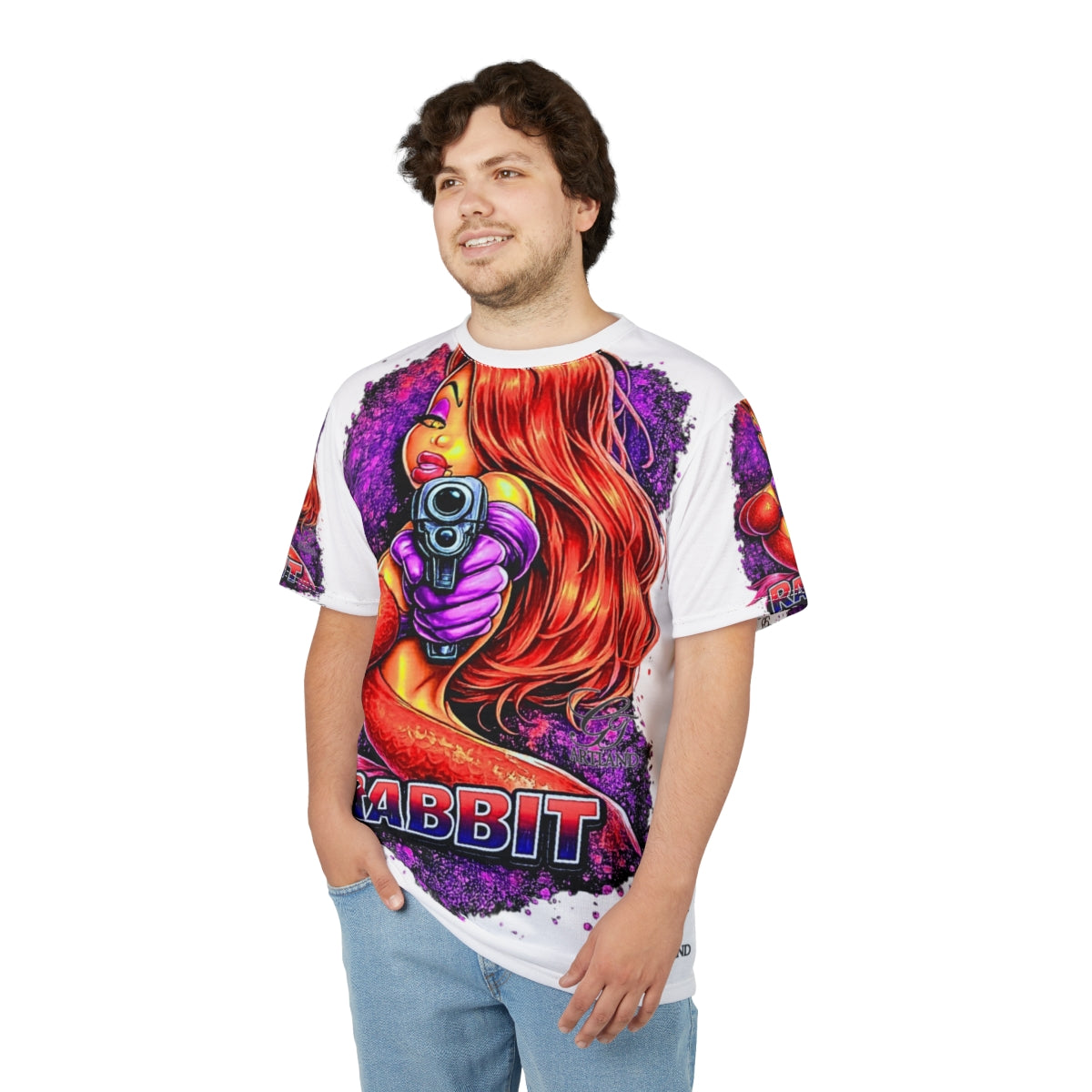 Vixen Rabbit Jess Designer Deluxe Urban Unisex Cut & Sew Tee by GT Artland