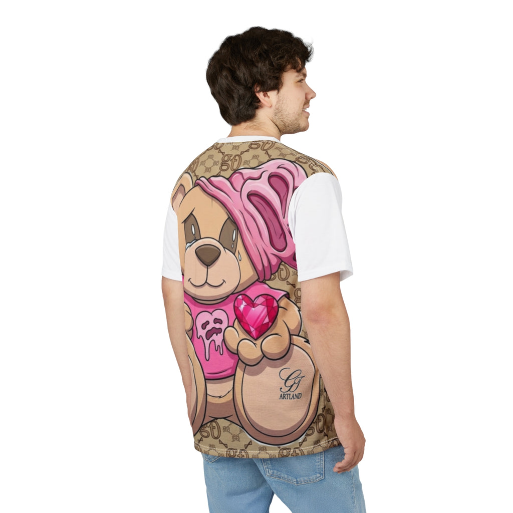 Pink Goon Teddy Cute Designer Bear Unisex Cut & Sew Tee by GT Artland