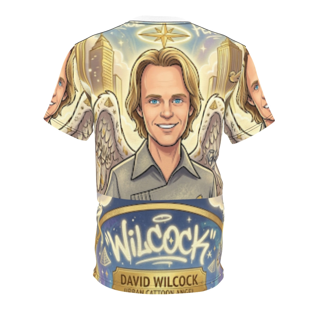 Davide Wilcock Urban Airbrush Angelic Legend Unisex Cut & Sew Tee by GT Artland