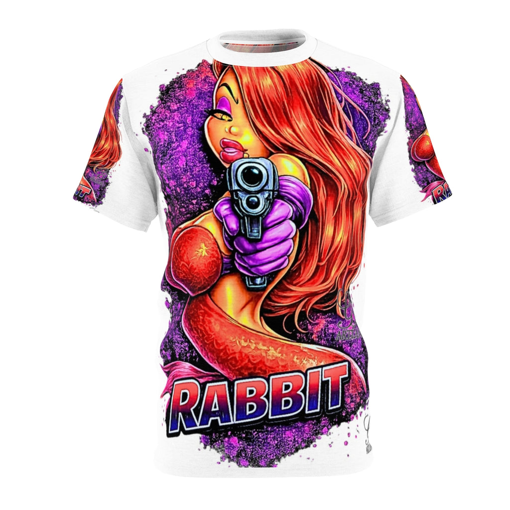 Vixen Rabbit Jess Designer Deluxe Urban Unisex Cut & Sew Tee by GT Artland