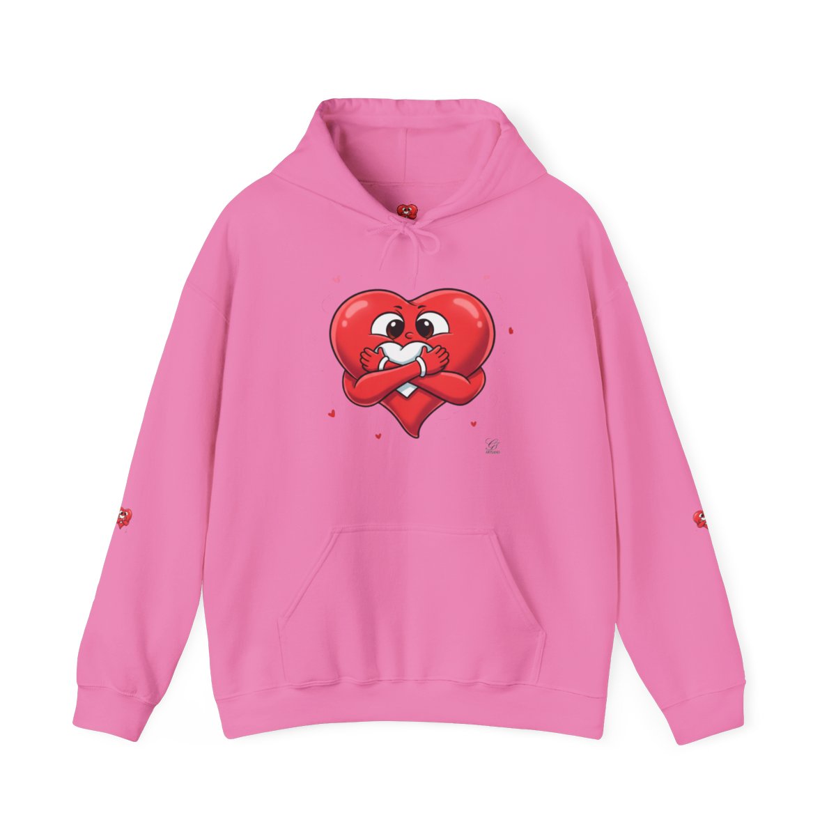 Cute Heart Holding Heart Unisex Heavy Blend™ Hooded Sweatshirt by GT Artland
