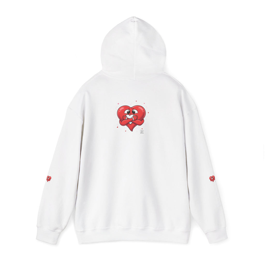 Cute Heart Holding Heart Unisex Heavy Blend™ Hooded Sweatshirt by GT Artland