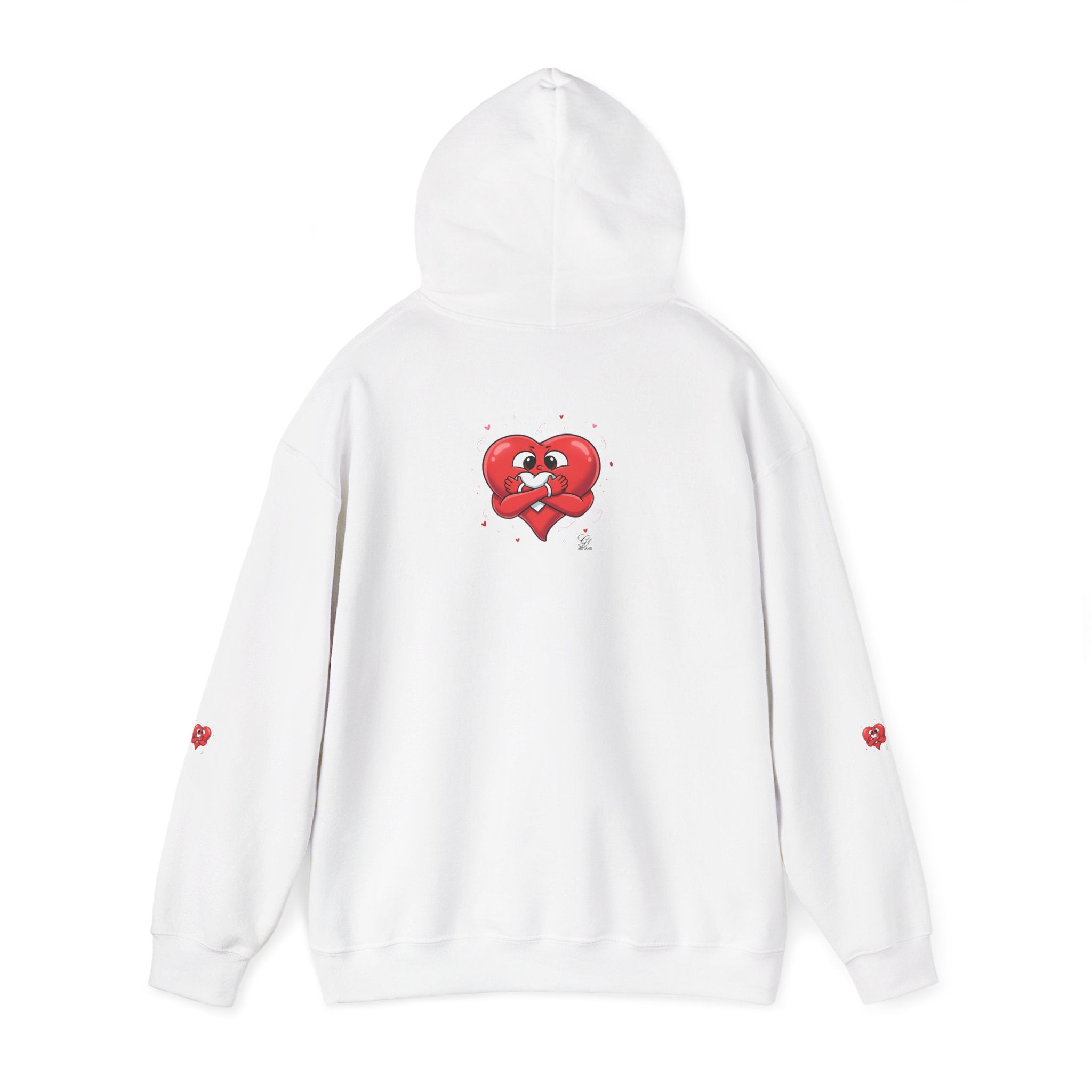 Cute Heart Holding Heart Unisex Heavy Blend™ Hooded Sweatshirt by GT Artland