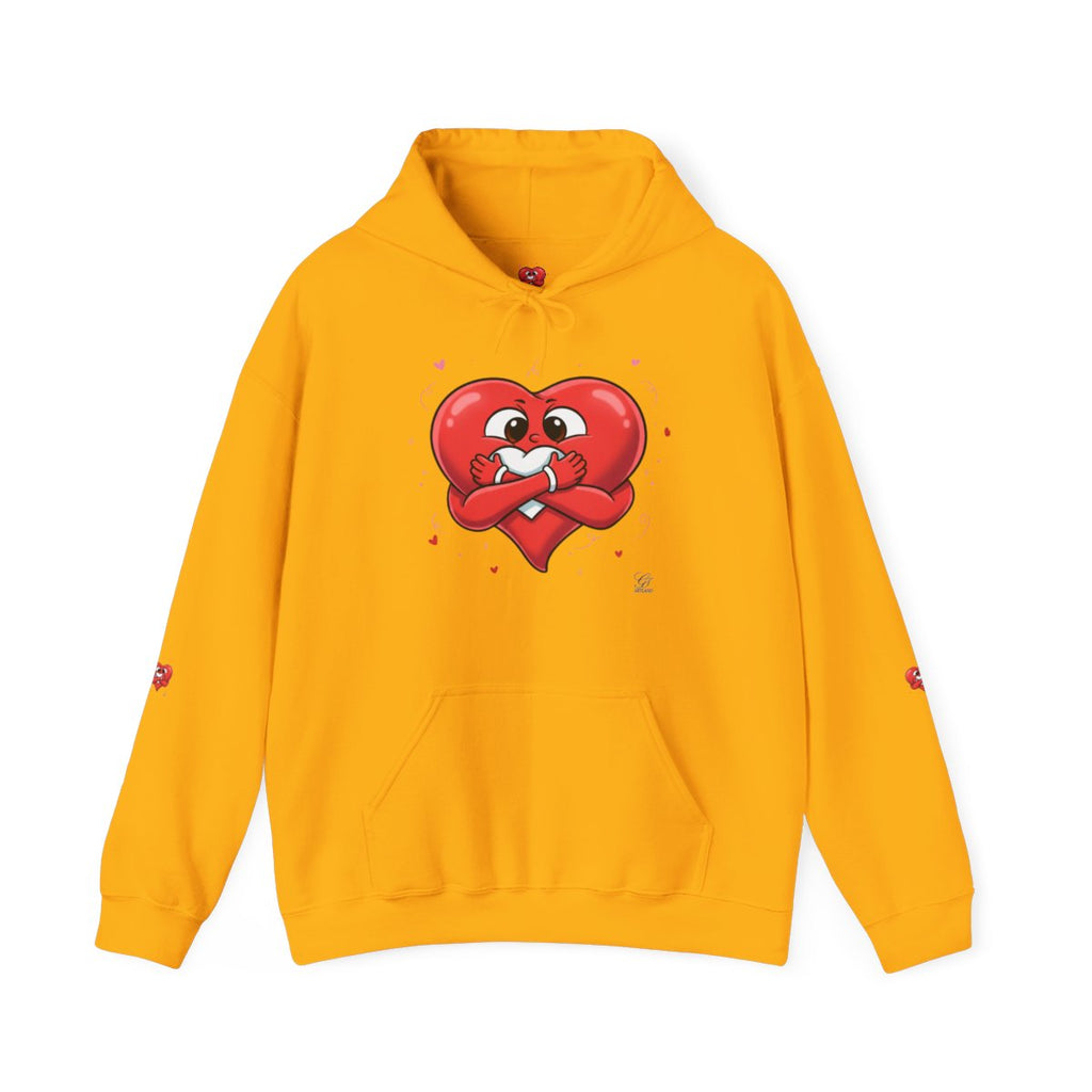Cute Heart Holding Heart Unisex Heavy Blend™ Hooded Sweatshirt by GT Artland