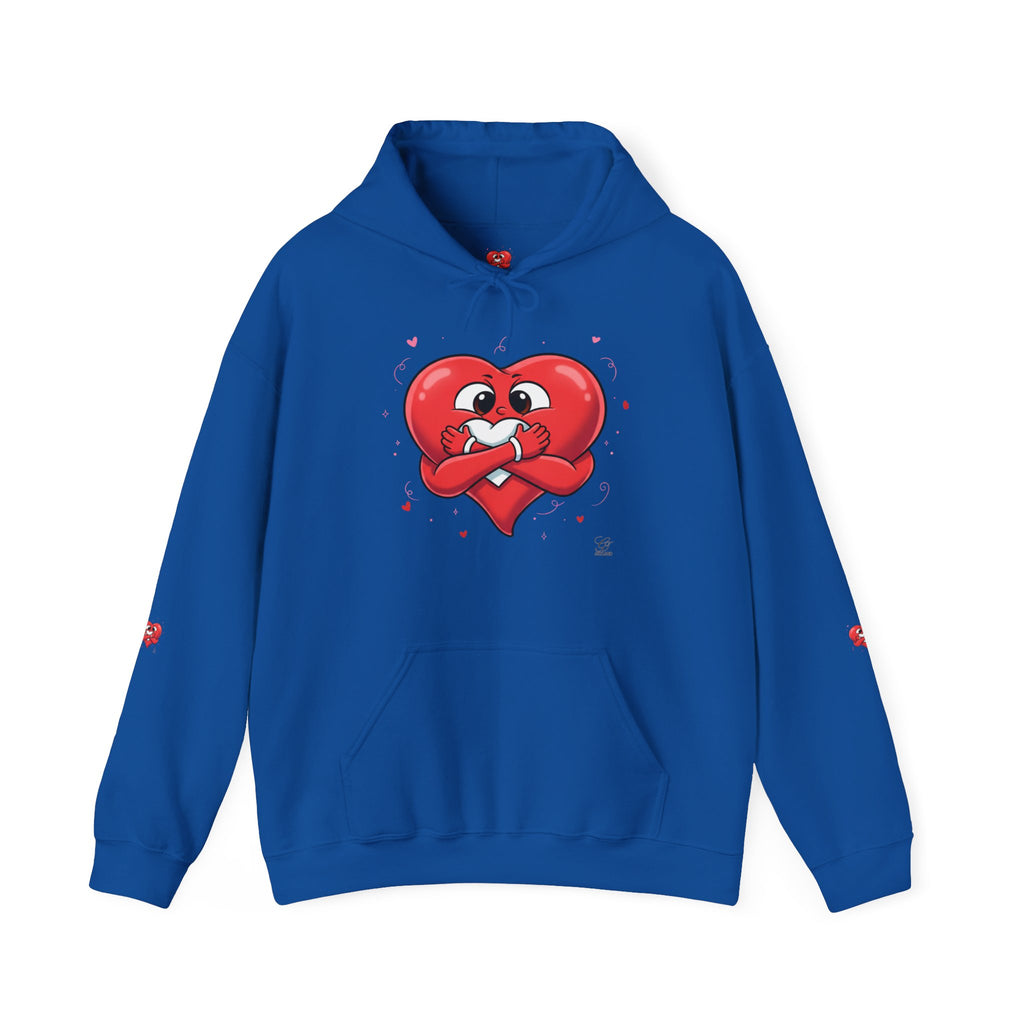Cute Heart Holding Heart Unisex Heavy Blend™ Hooded Sweatshirt by GT Artland