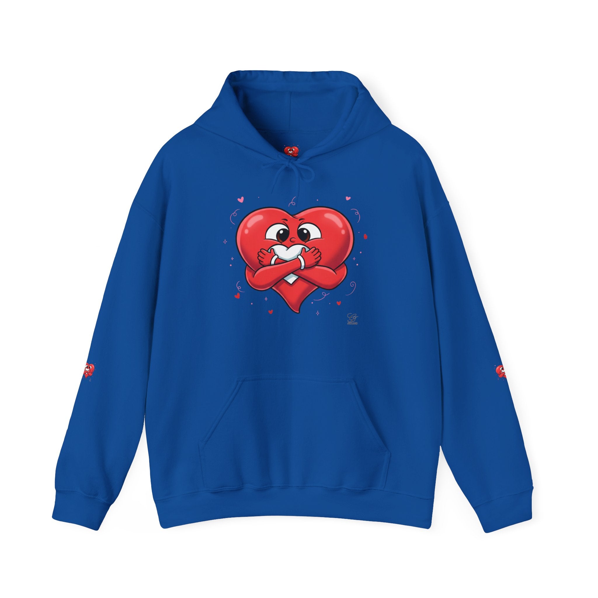Cute Heart Holding Heart Unisex Heavy Blend™ Hooded Sweatshirt by GT Artland