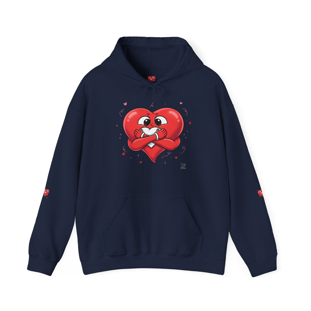 Cute Heart Holding Heart Unisex Heavy Blend™ Hooded Sweatshirt by GT Artland
