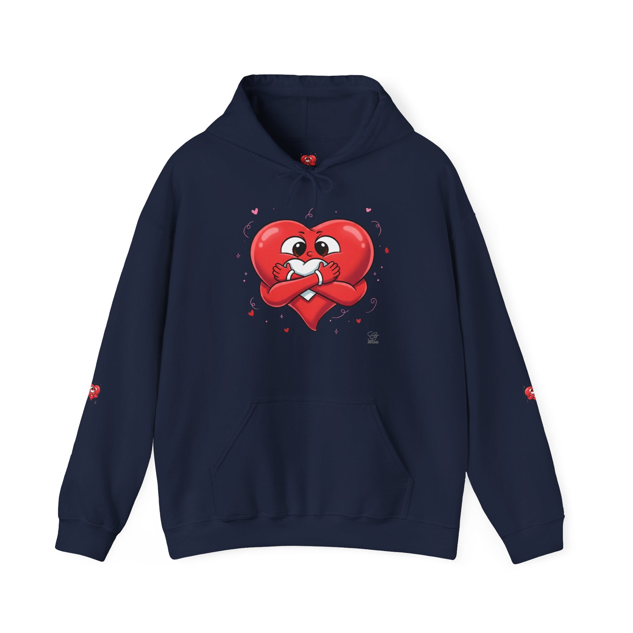 Cute Heart Holding Heart Unisex Heavy Blend™ Hooded Sweatshirt by GT Artland