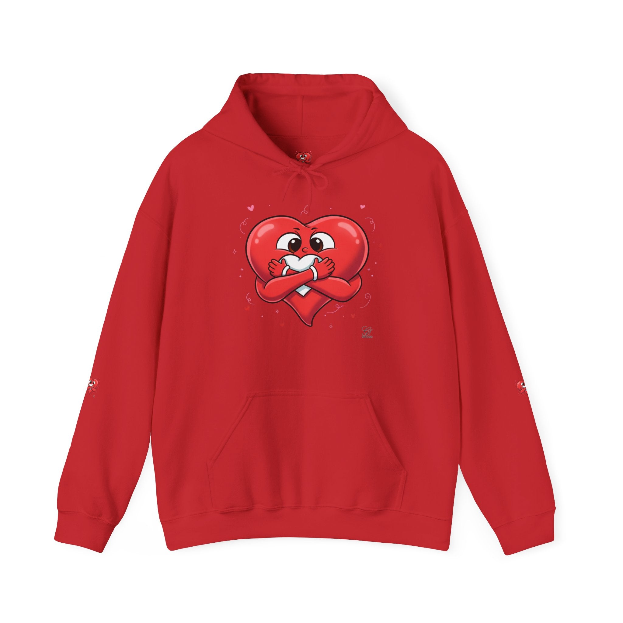 Cute Heart Holding Heart Unisex Heavy Blend™ Hooded Sweatshirt by GT Artland