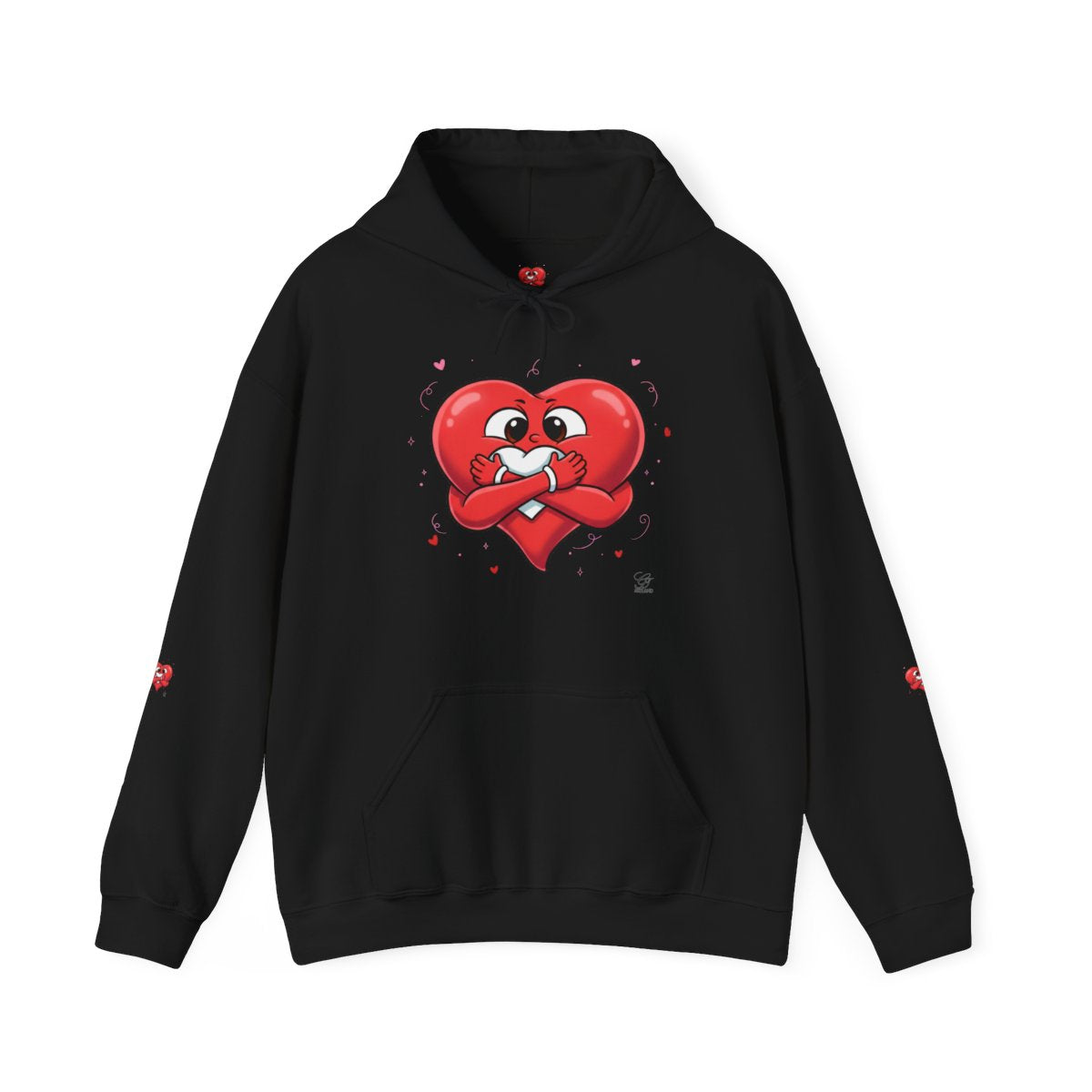 Cute Heart Holding Heart Unisex Heavy Blend™ Hooded Sweatshirt by GT Artland