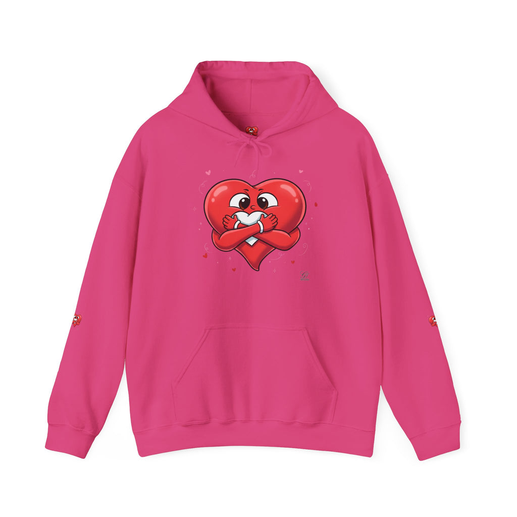 Cute Heart Holding Heart Unisex Heavy Blend™ Hooded Sweatshirt by GT Artland