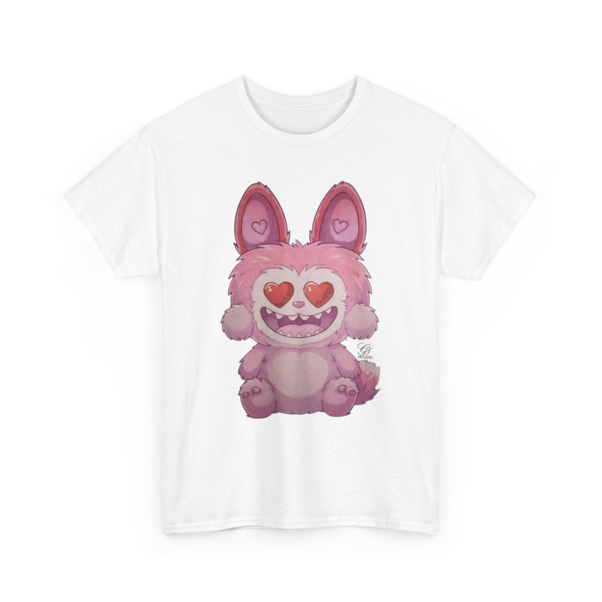 Pink Bubu Designer Unisex Heavy Cotton Tee BY GT ARTLAND