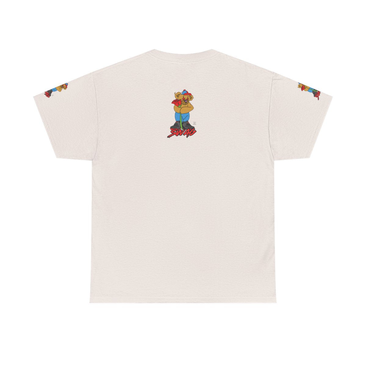 SWAG Love Designer Hip Rose Bear Unisex Heavy Cotton Tee by GT Artland