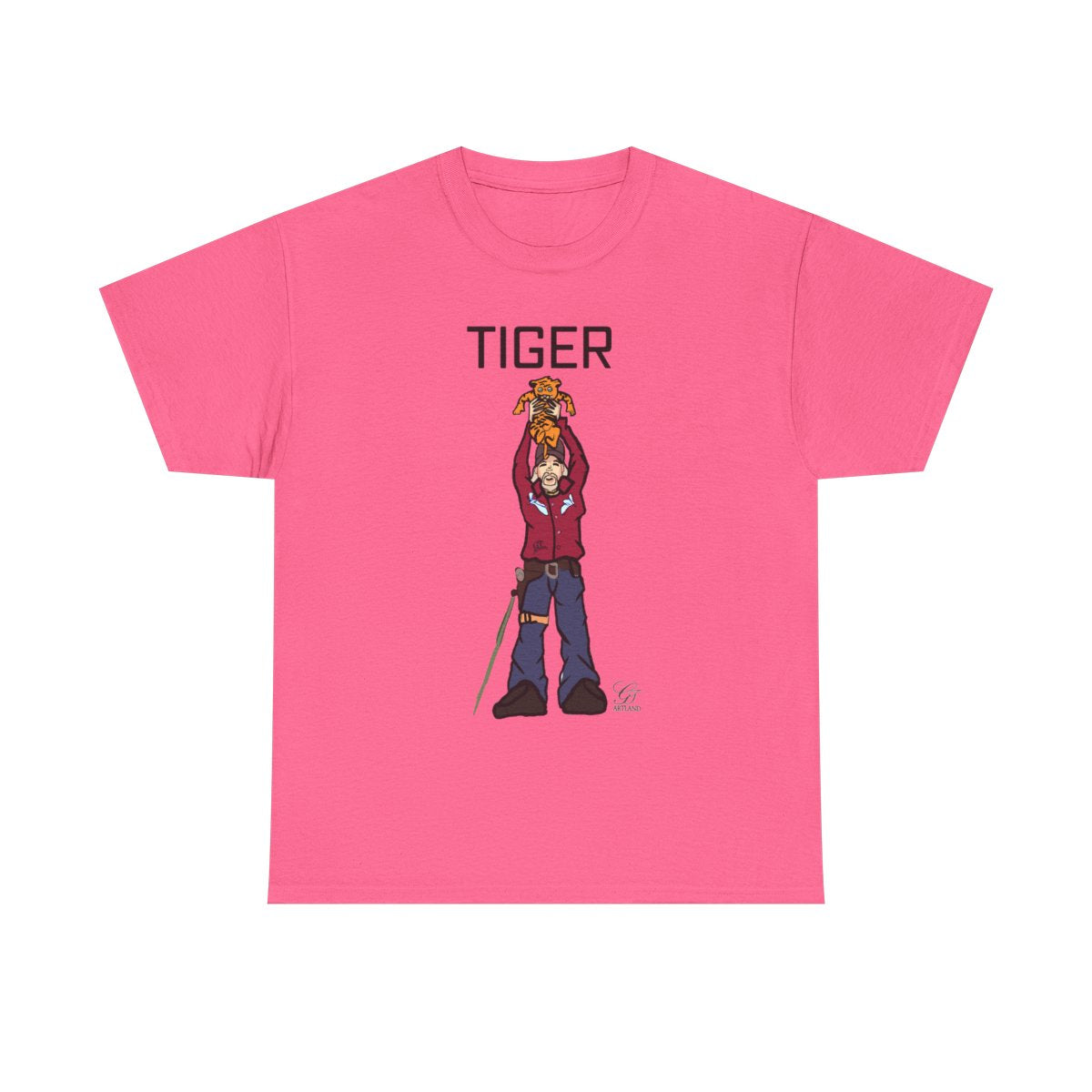 Tiger King Urban Toon Designer Edition Unisex Heavy Cotton Tee BY GT ARTLAND