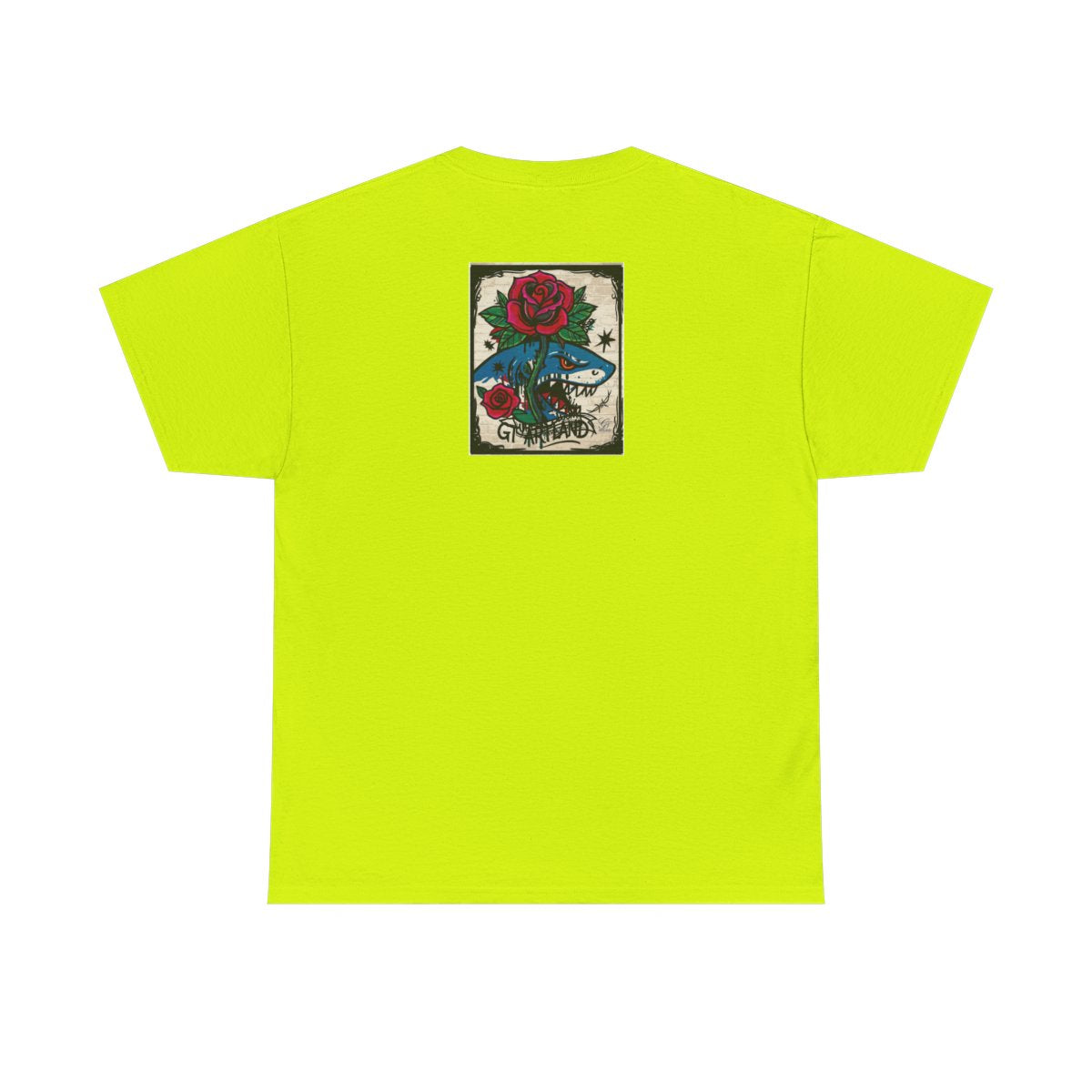 Rose Shark Attack Designer Urban Surfer Drip Unisex Heavy Cotton Tee BY GT ARTLAND