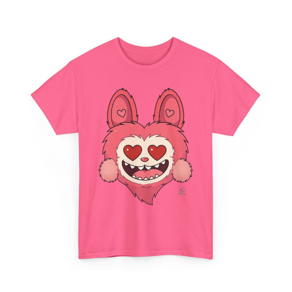 Pink Bubu La Designer Unisex Heavy Cotton Tee BY GT ARTLAND