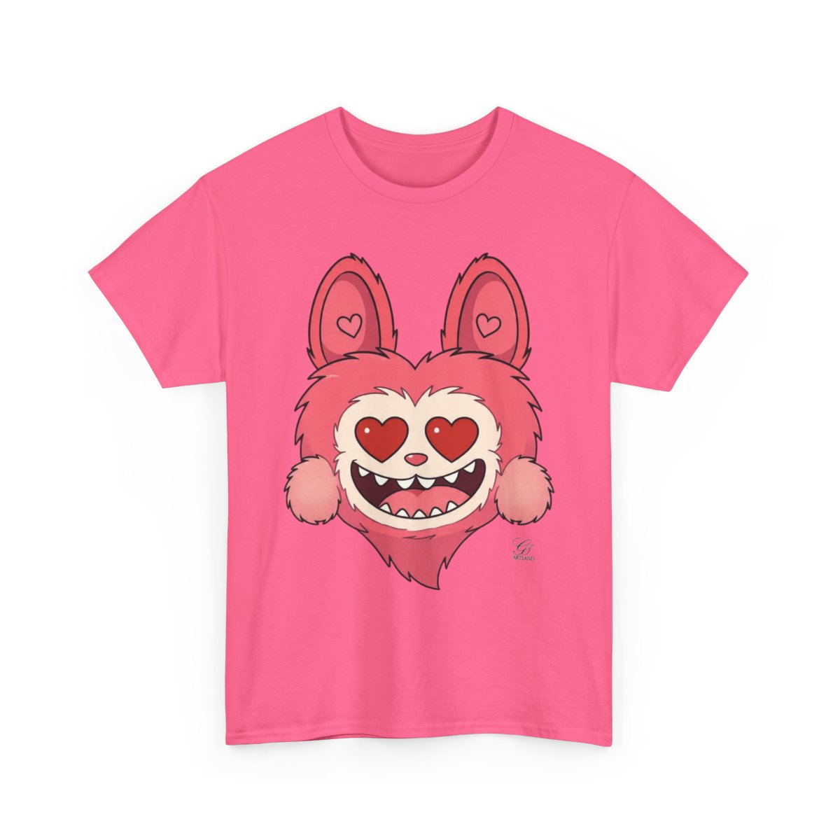 Pink Bubu La Designer Unisex Heavy Cotton Tee BY GT ARTLAND