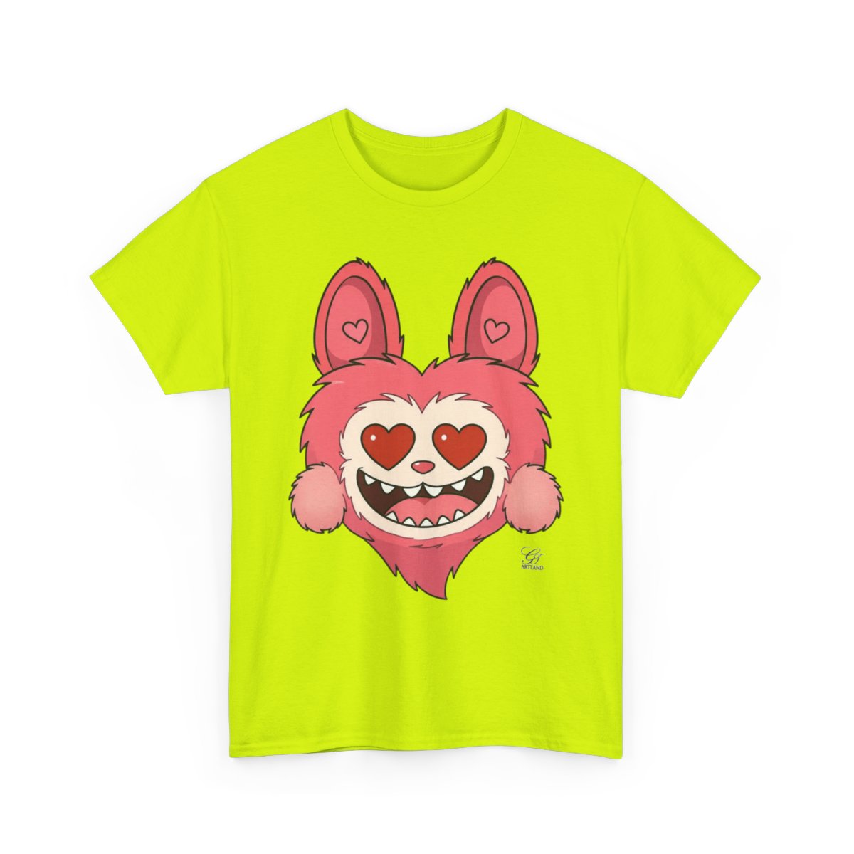 Pink Bubu La Designer Unisex Heavy Cotton Tee BY GT ARTLAND