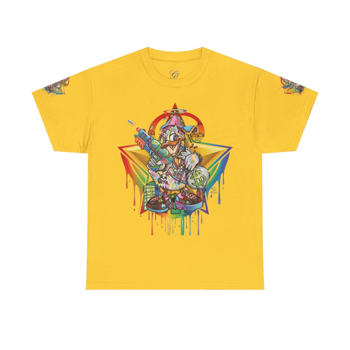 Urban Duck Super Swag Elite Designer Unisex Heavy Cotton Tee by GT Artland