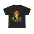 Red Bandana Ghetto Tweet Bird Designer Unisex style Heavy Cotton Tee BY GT ARTLAND