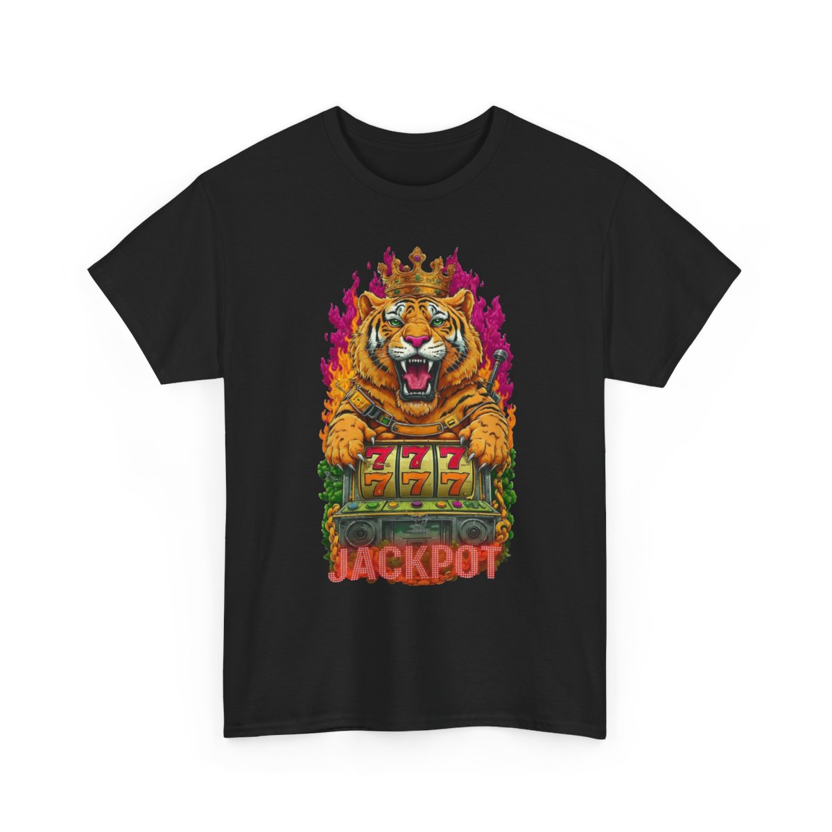 Jackpot King Tiger GT Designer Unisex Heavy Cotton Tee BY GT ARTLAND