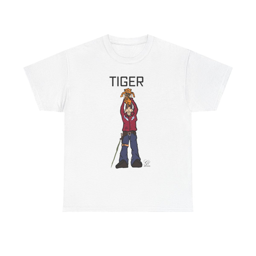 Tiger King Urban Toon Designer Edition Unisex Heavy Cotton Tee BY GT ARTLAND