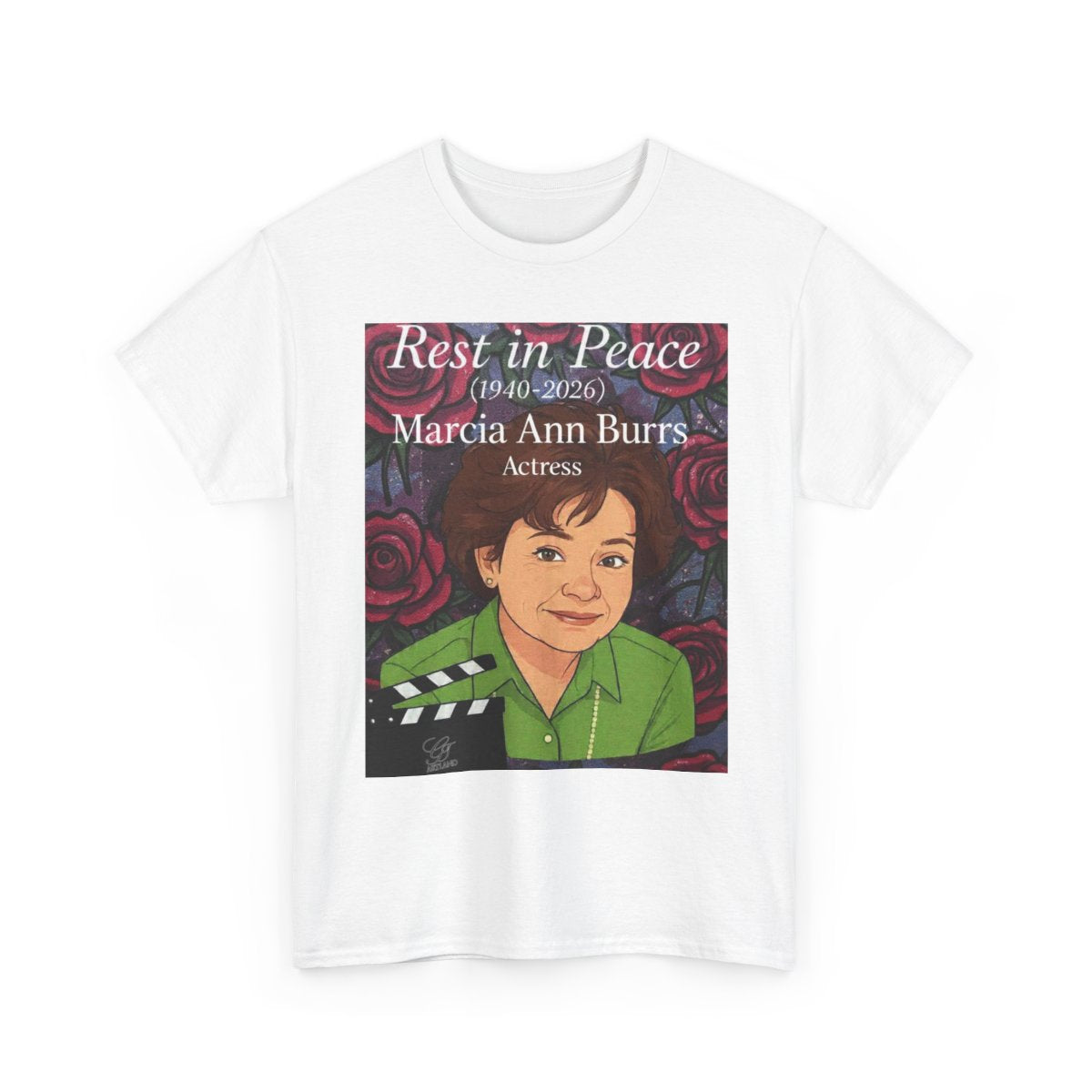 Marcia Ann Burrs Memerial Actress Legend Unisex Heavy Cotton Tee BY GT ARTLAND