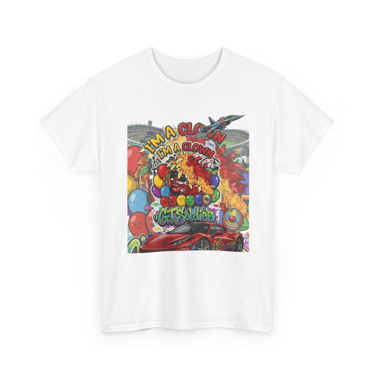GT Soldier "Im a Clown" Unisex Heavy Cotton Tee by GT Artland