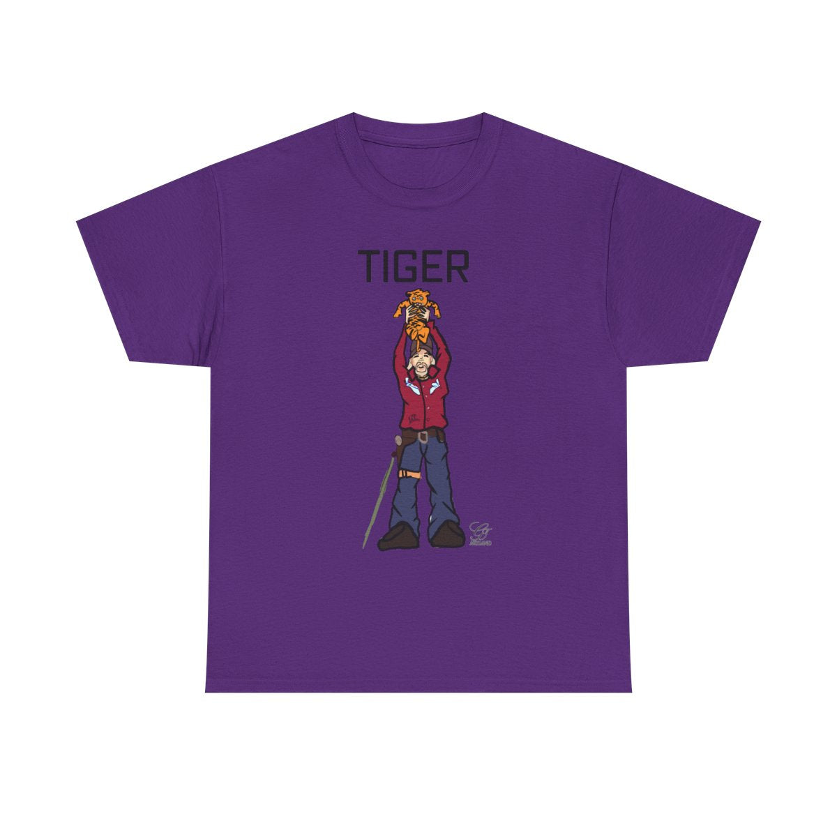 Tiger King Urban Toon Designer Edition Unisex Heavy Cotton Tee BY GT ARTLAND