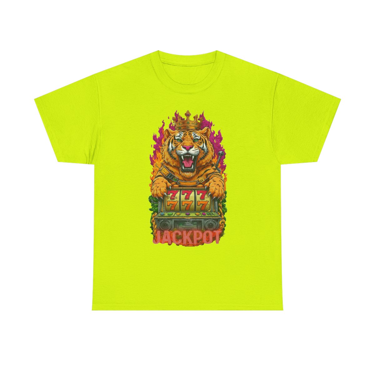 Jackpot King Tiger GT Designer Unisex Heavy Cotton Tee BY GT ARTLAND