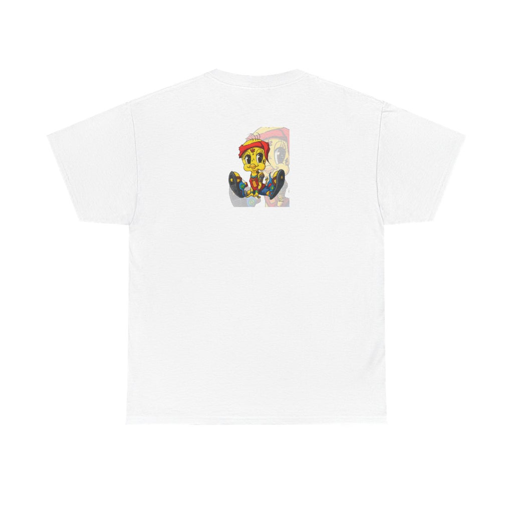 Red Bandana Ghetto Tweet Bird Designer Unisex style Heavy Cotton Tee BY GT ARTLAND