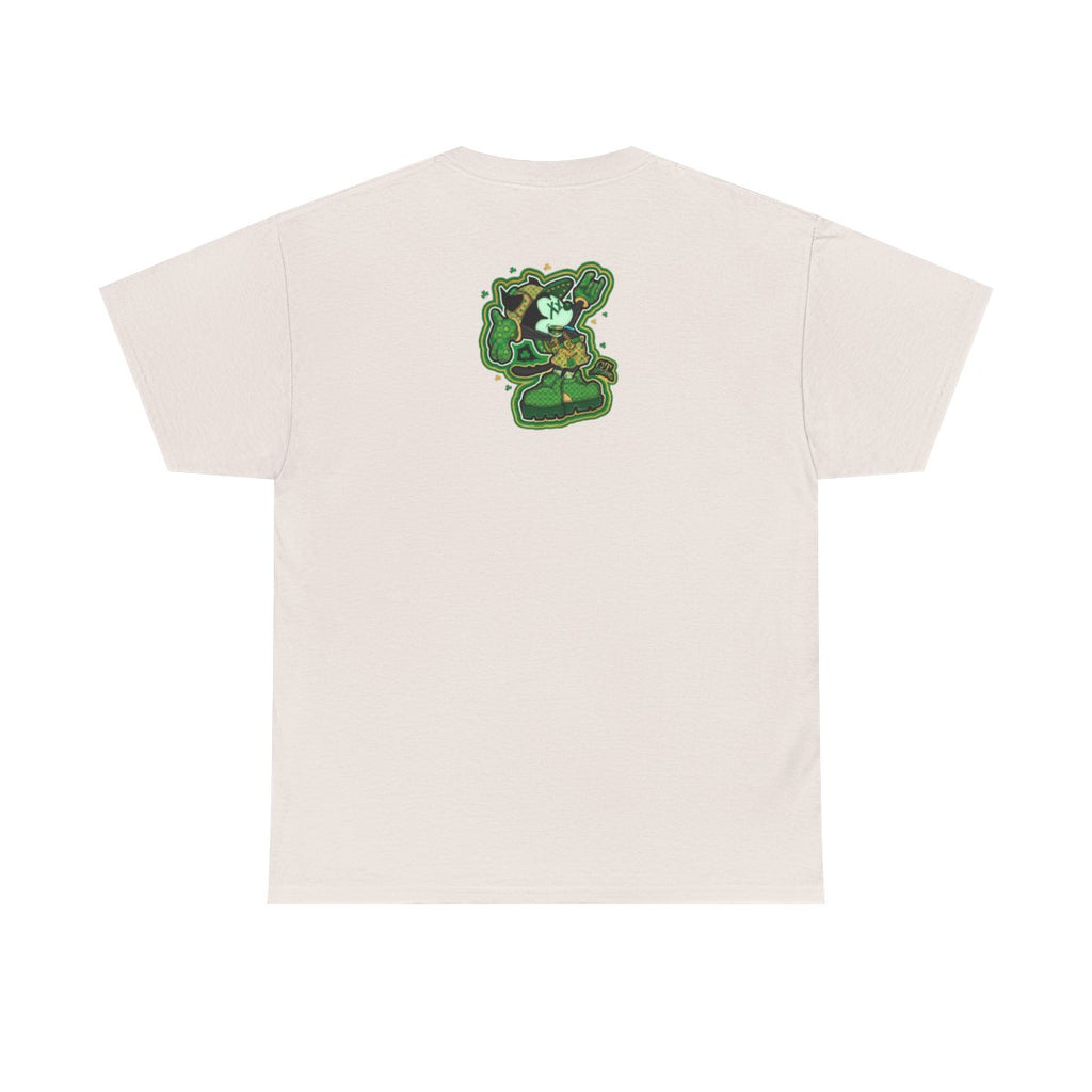 Lucky Charm Urban Irish Urban Mickey Designer Unisex Heavy Cotton Tee by GT Artland