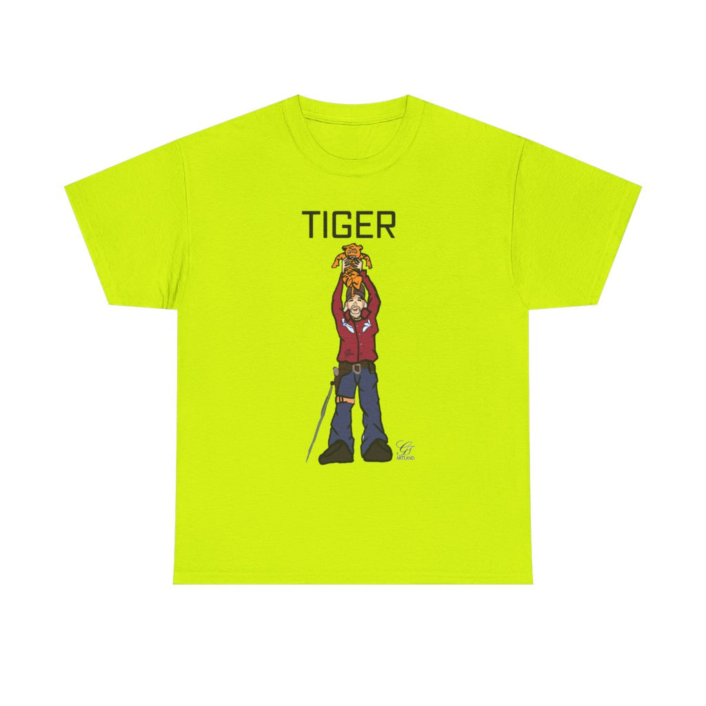 Tiger King Urban Toon Designer Edition Unisex Heavy Cotton Tee BY GT ARTLAND