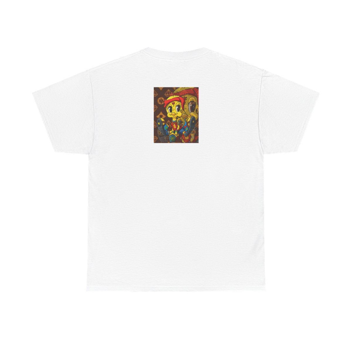 Red Bandana Ghetto Tweet Bird Unisex style Heavy Cotton Tee BY GT ARTLAND