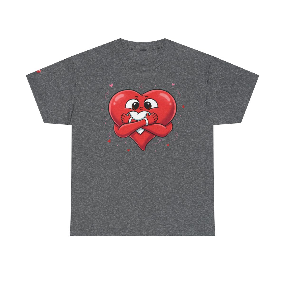 Cute Heart Holding Heart Unisex Heavy Cotton Tee by GT Artland