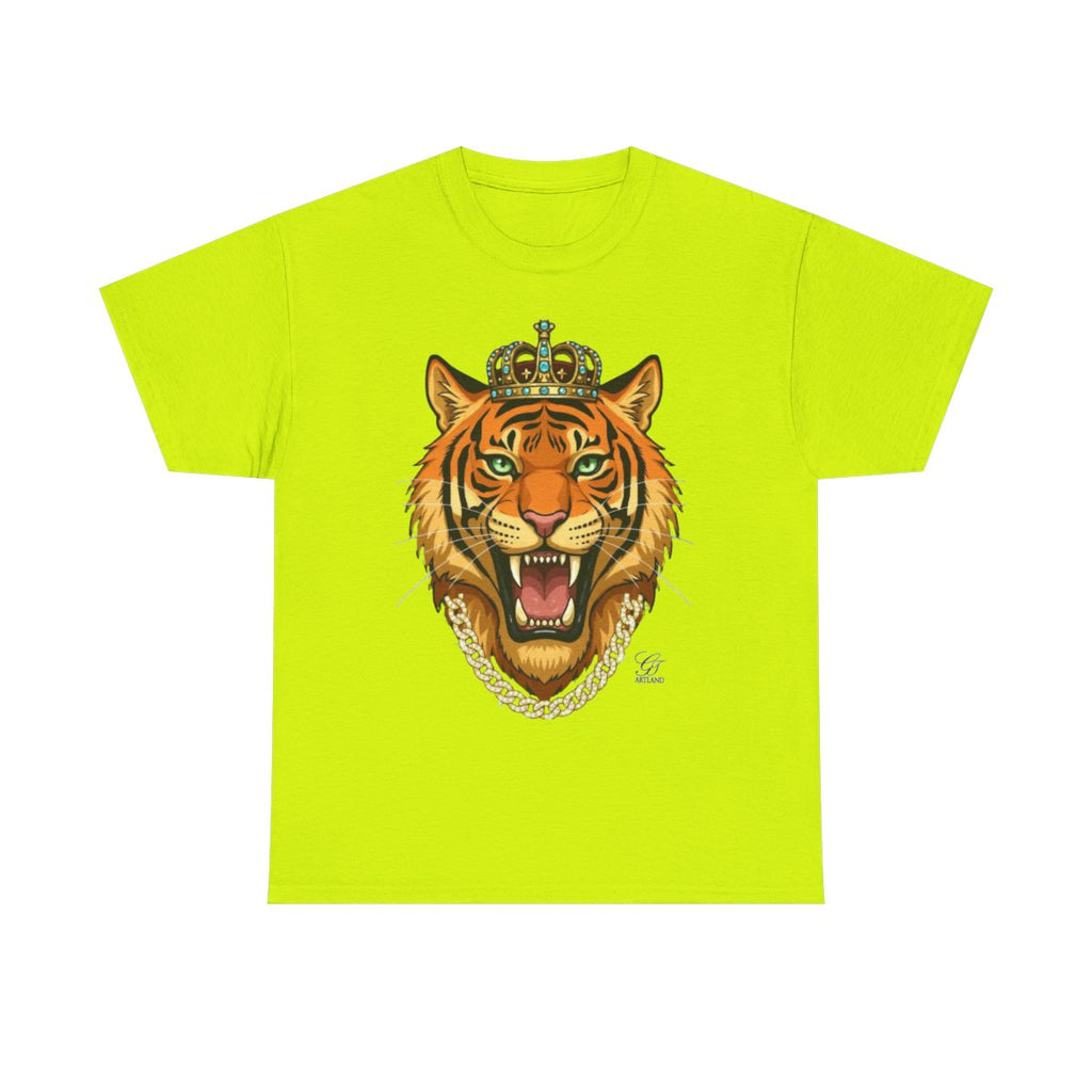 King Tiger GT Designer Unisex Heavy Cotton Tee BY GT ARTLAND