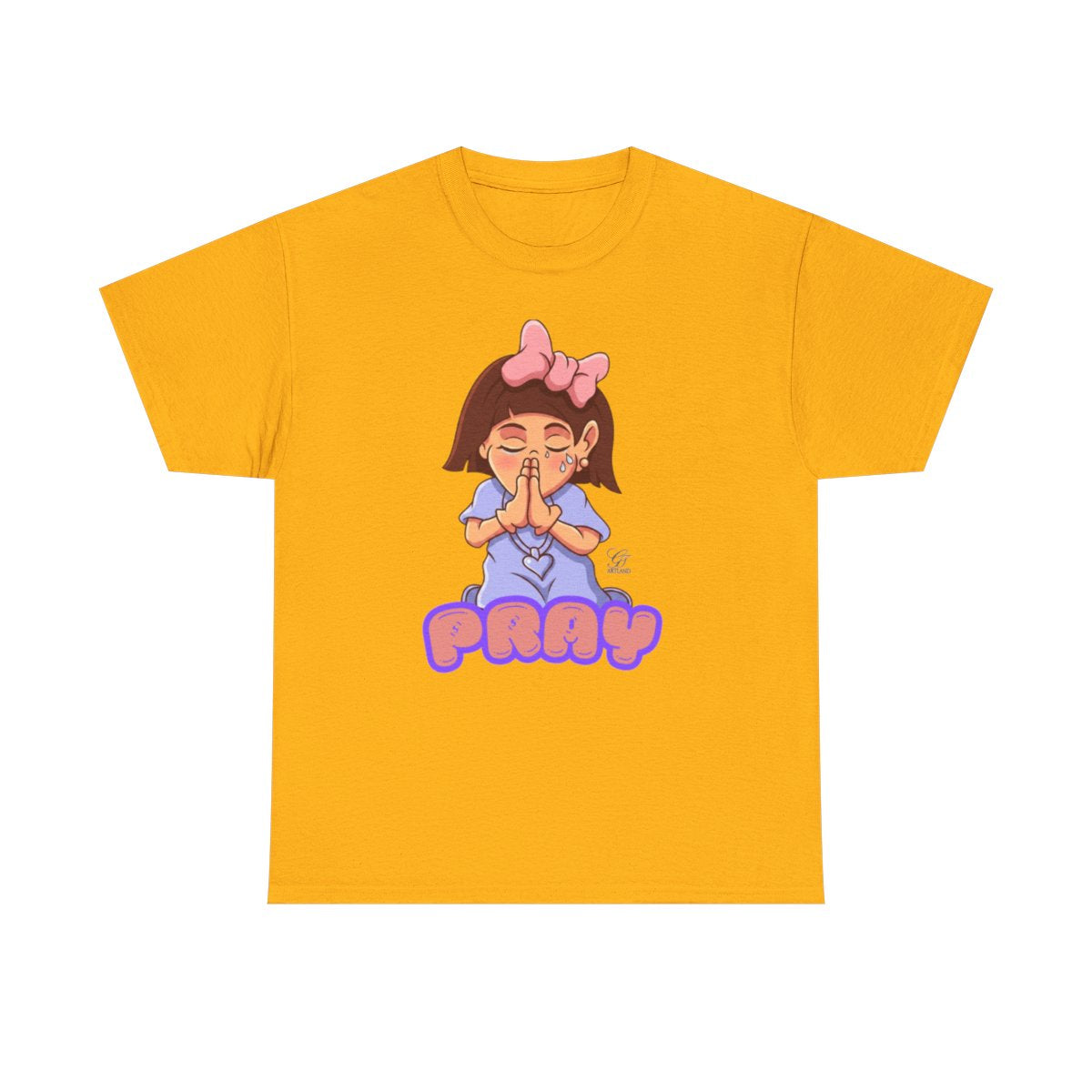 Pray Original Designer Unisex Heavy Cotton Tee by GT Artland