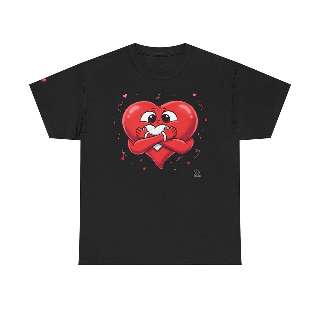Cute Heart Holding Heart Unisex Heavy Cotton Tee by GT Artland