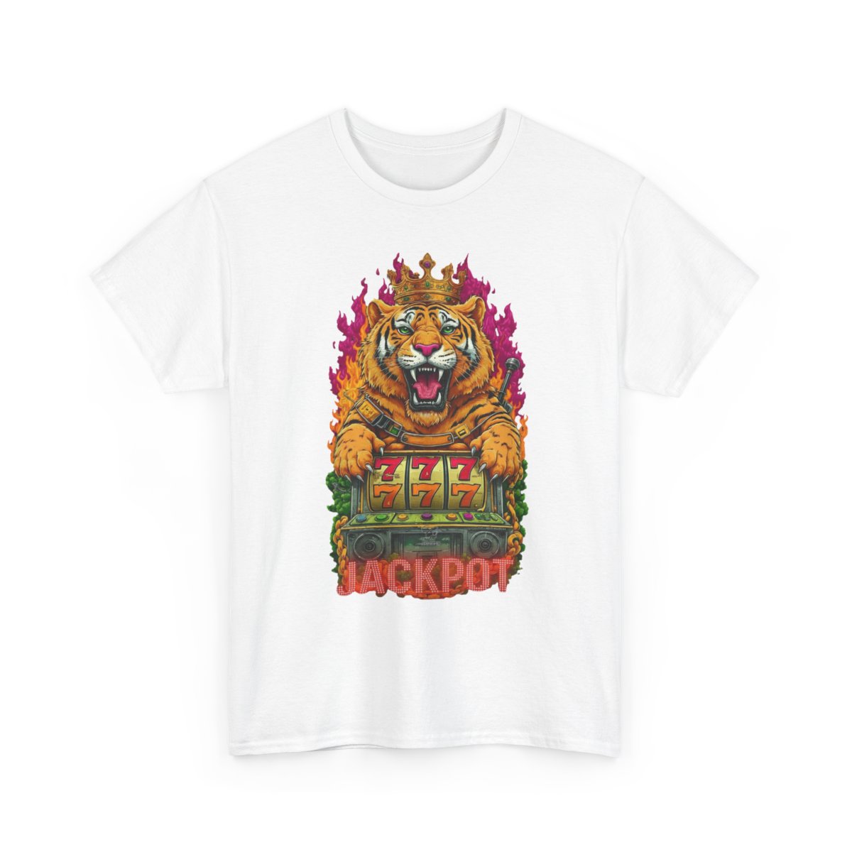 Jackpot King Tiger GT Designer Unisex Heavy Cotton Tee BY GT ARTLAND