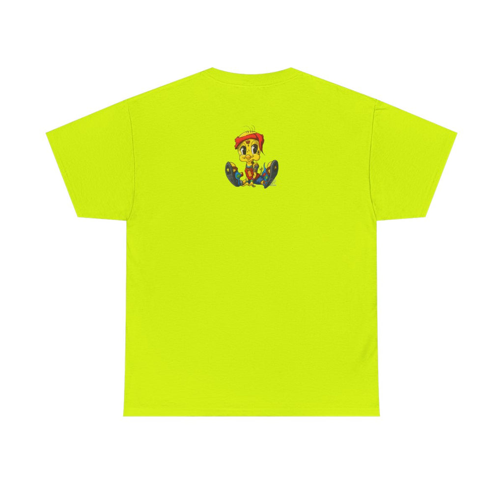Red Bandana Ghetto Tweet Bird Designer Unisex style Heavy Cotton Tee BY GT ARTLAND