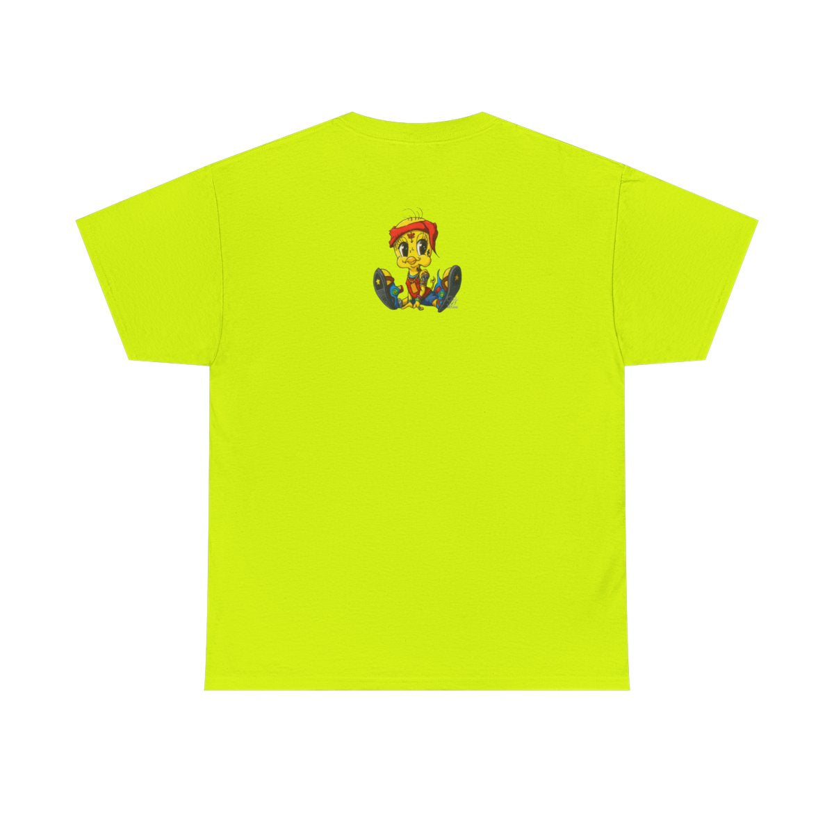 Red Bandana Ghetto Tweet Bird Designer Unisex style Heavy Cotton Tee BY GT ARTLAND