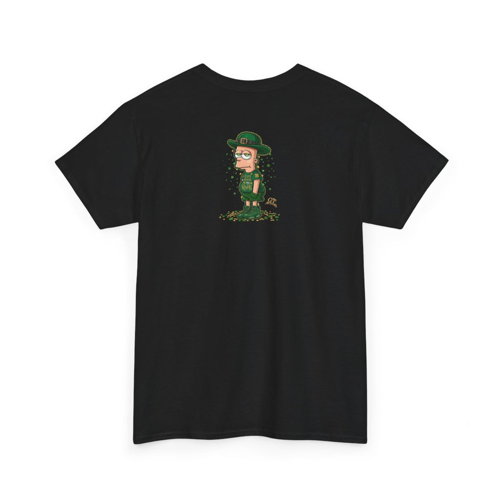 Lucky Charm Urban Irish Bart Designer St Patrick's Day Theme Unisex Heavy Cotton Tee by GT Artland