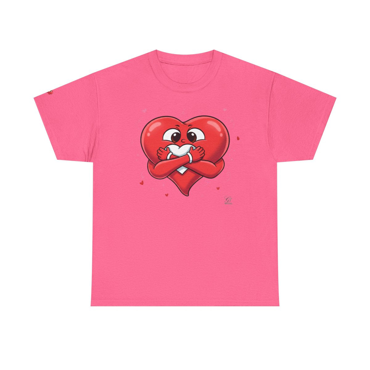 Cute Heart Holding Heart Unisex Heavy Cotton Tee by GT Artland