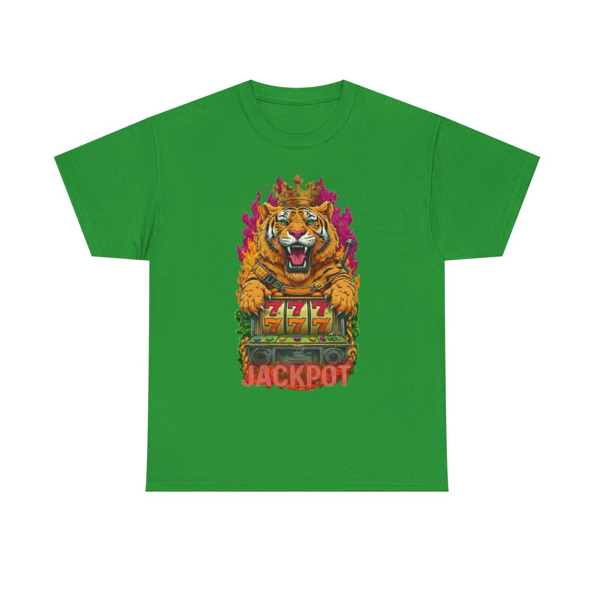 Jackpot King Tiger GT Designer Unisex Heavy Cotton Tee BY GT ARTLAND