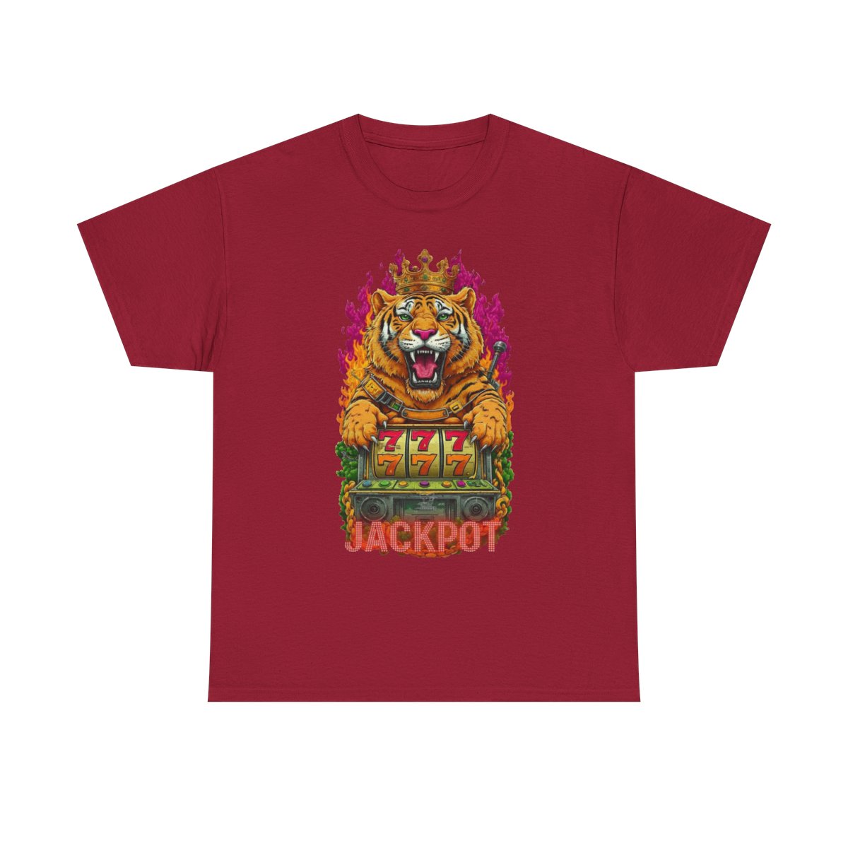Jackpot King Tiger GT Designer Unisex Heavy Cotton Tee BY GT ARTLAND