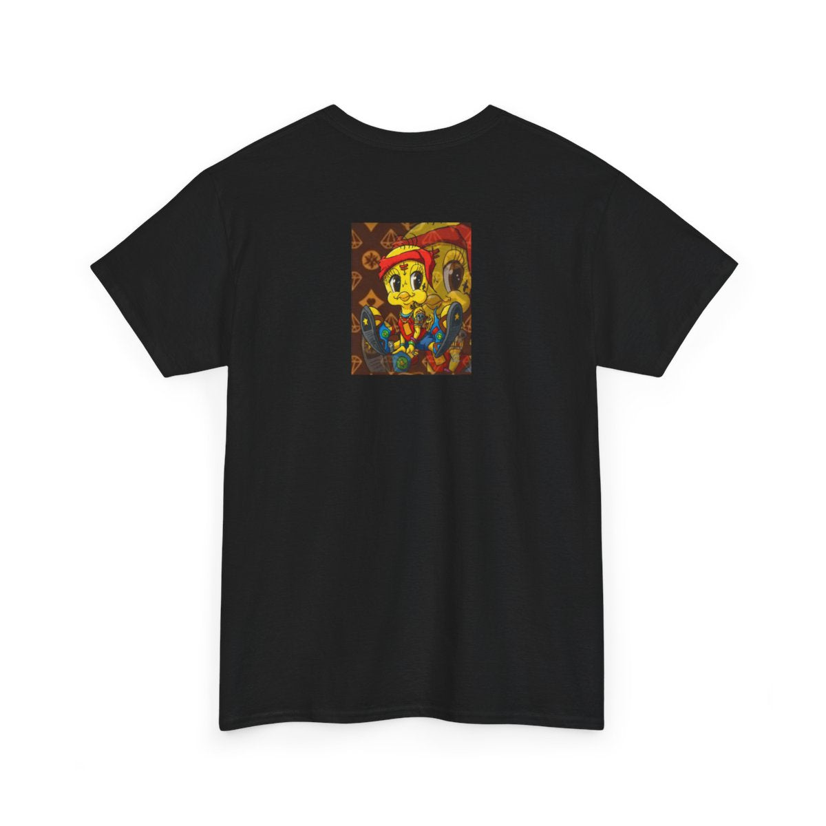 Red Bandana Ghetto Tweet Bird Unisex style Heavy Cotton Tee BY GT ARTLAND