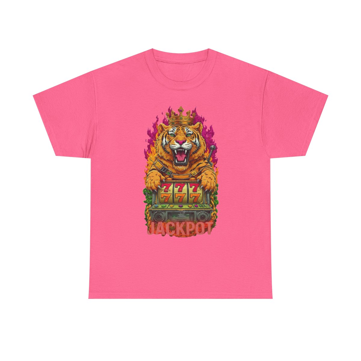 Jackpot King Tiger GT Designer Unisex Heavy Cotton Tee BY GT ARTLAND