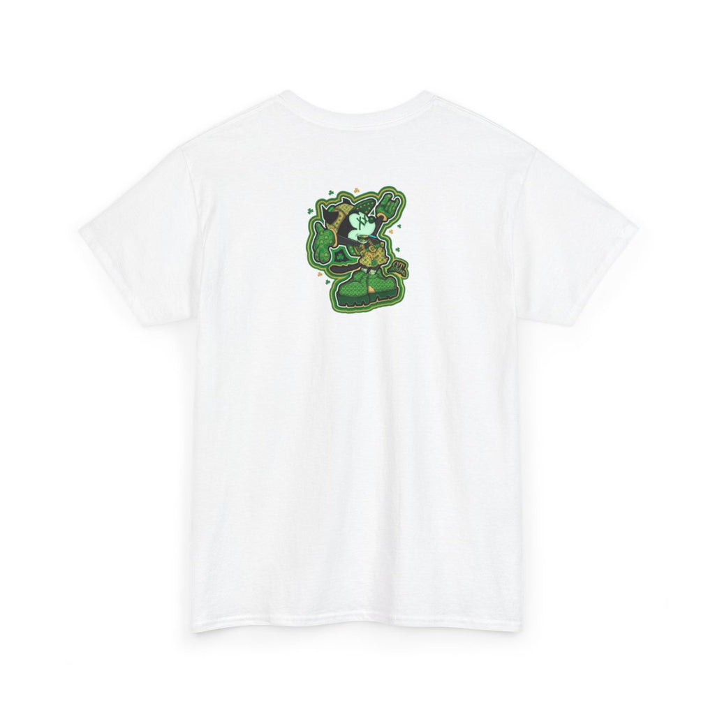 Lucky Charm Urban Irish Urban Mickey Designer Unisex Heavy Cotton Tee by GT Artland