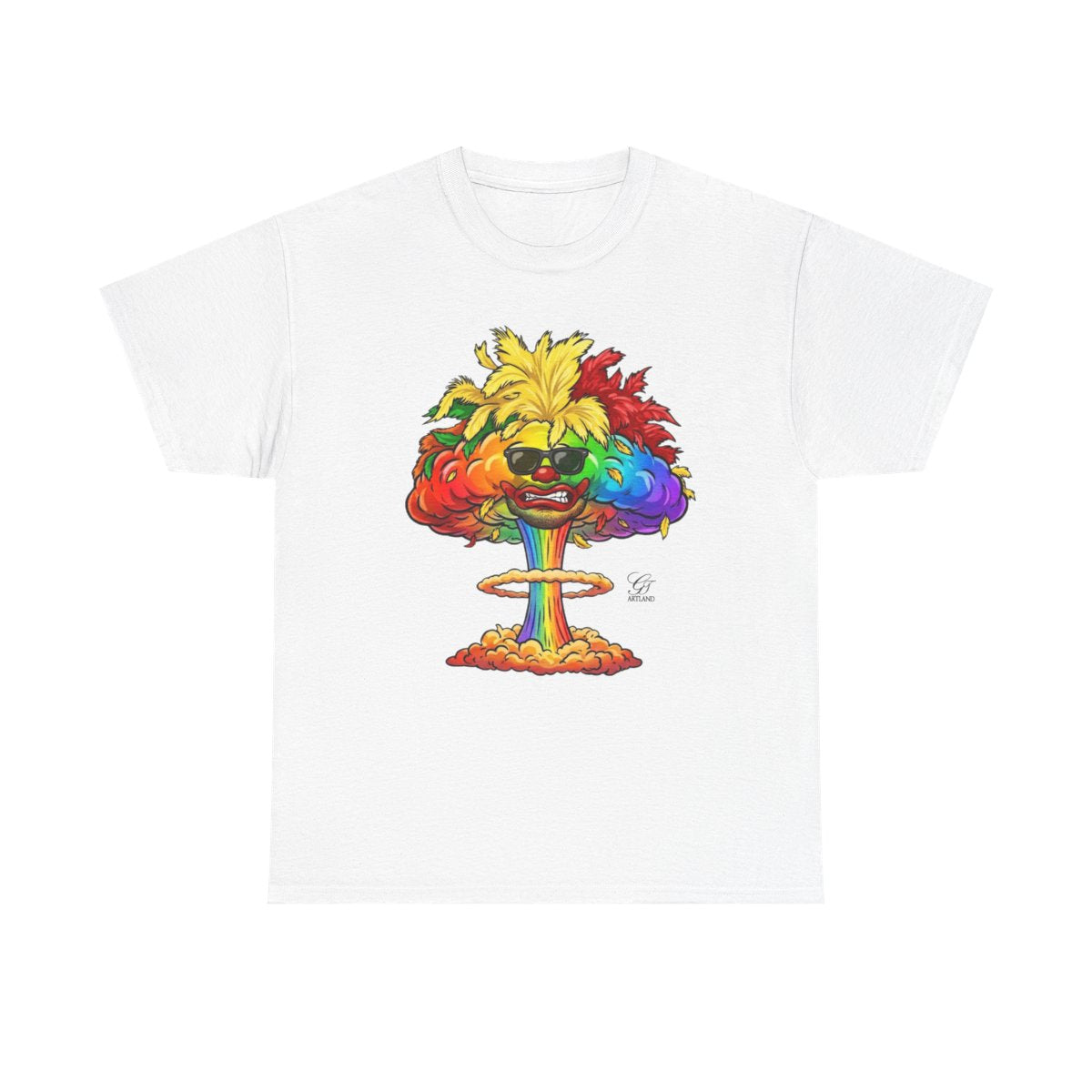 Mushroom Nuclear Cloud GT Soldier Fan Gear Unisex Heavy Cotton Tee by GT Artland