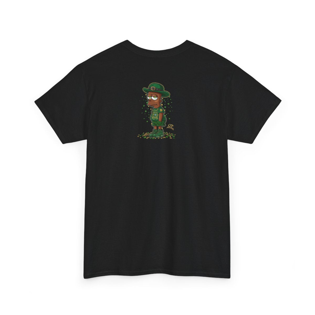 Lucky Charm Urban Irish Ebony bart Designer St Patrick's Day Theme Unisex Heavy Cotton Tee by GT Artland